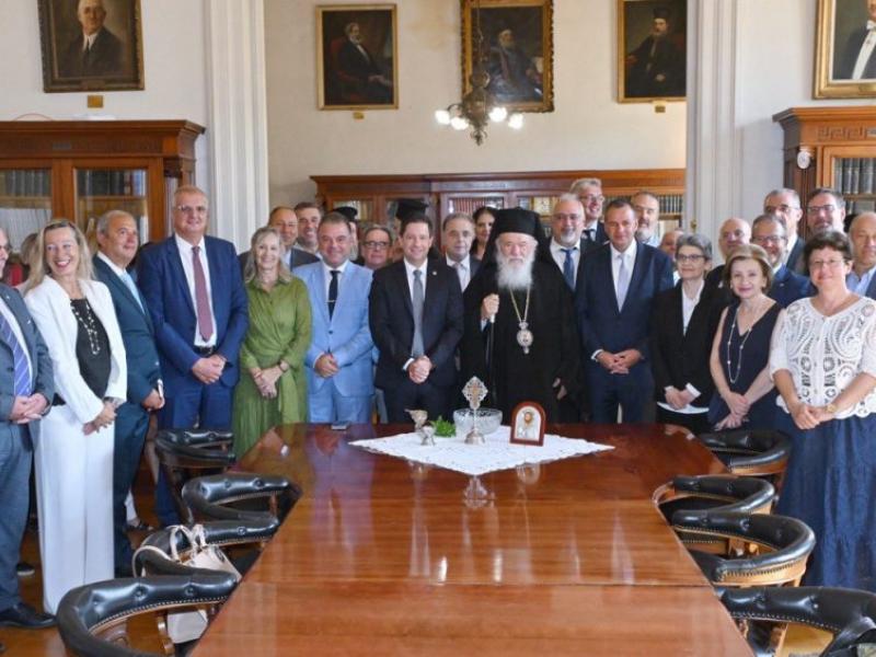 ΕΚΠΑ: Αγιασμός από τον Αρχιεπίσκοπο Αθηνών και πάσης Ελλάδος Ιερώνυμο B’