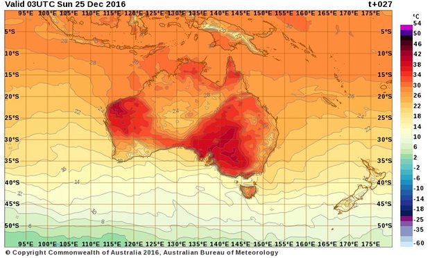 Χριστούγεννα με καύσωνα στην Αυστραλία